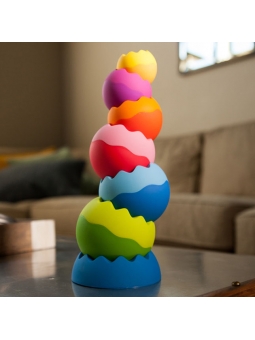 1 Fat Brain Toys Kule Tobbles Neo piramidka wieża 6m