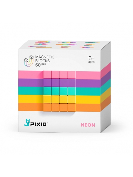 PIXIO Klocki magnetyczne Neon Abstract Series 60