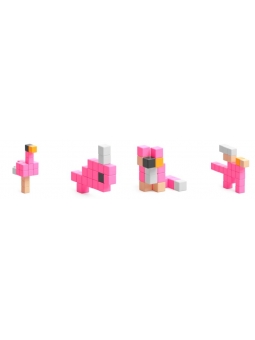 PIXIO Klocki magnetyczne Story Series Flamingo 24 elementy